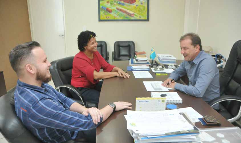 Em visita de cortesia ao prefeito Hildon Chaves, Silvia Cristina diz que dará apoio a Porto Velho