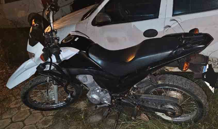Em menos de 24 horas polícia militar recupera moto furtada