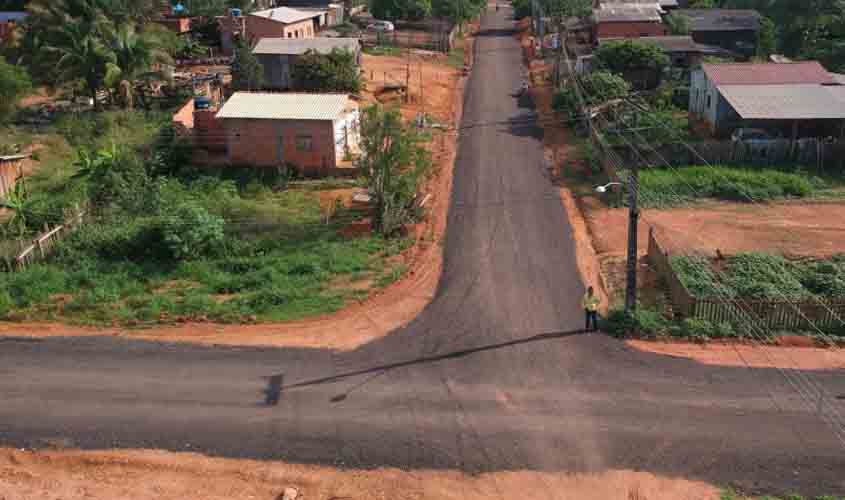 Programa de pavimentação da Prefeitura de Porto Velho também tem atendido os distritos