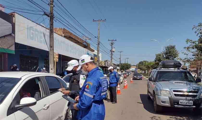 Detran Rondônia e Polícia Militar, em trabalho conjunto,  fiscalizam o trânsito no interior do Estado