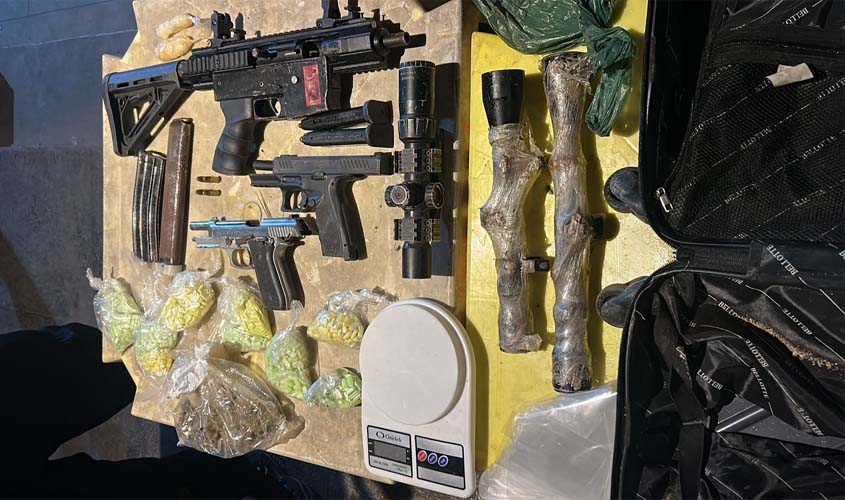 OPE apreende munições e drogas em Porto Velho