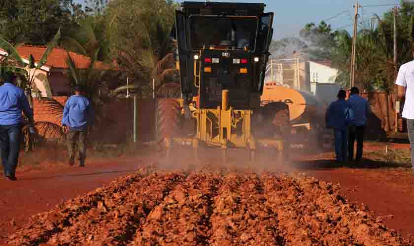 Governo de Rondônia inicia obras do projeto “Tchau Poeira” no município