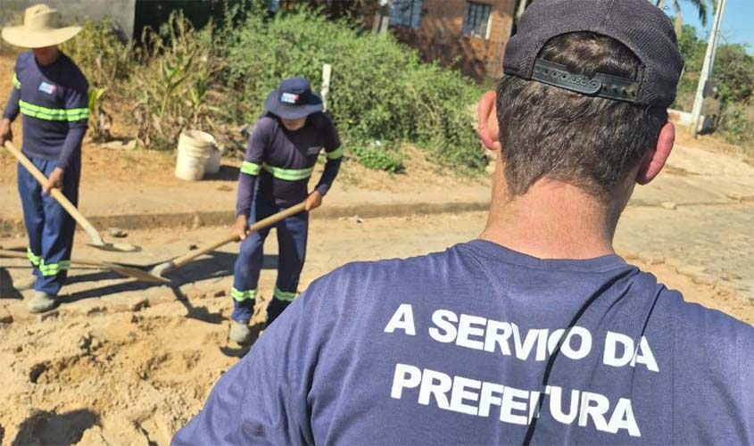 Novo Horizonte recebe recuperação de pavimento