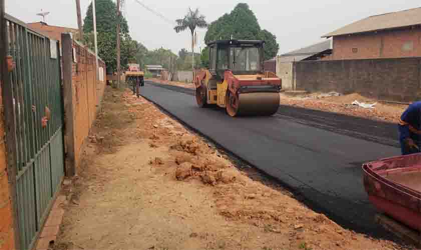 Jaci- Paraná recebe obras de pavimentação