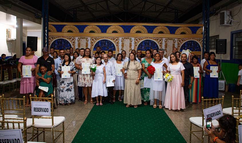 Casamento comunitário celebra amor, cidadania e inclusão em Guajará-Mirim e Nova Mamoré