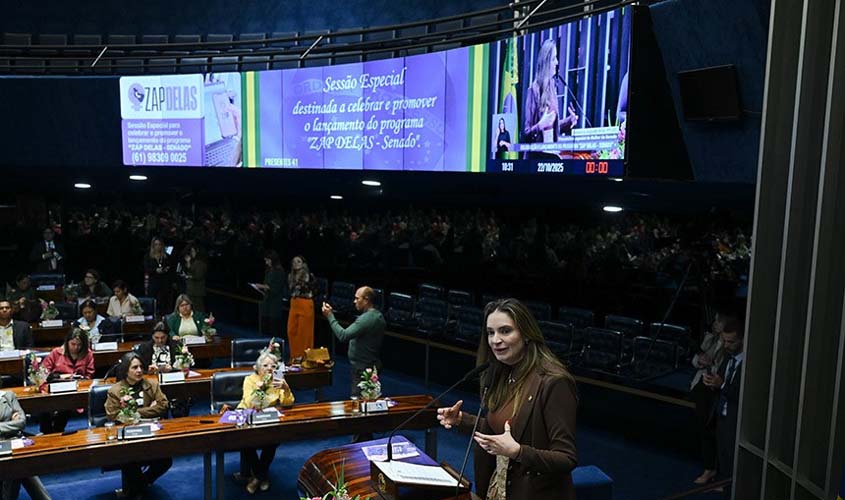 Senado lança ‘Zap Delas’ contra violência política de gênero
