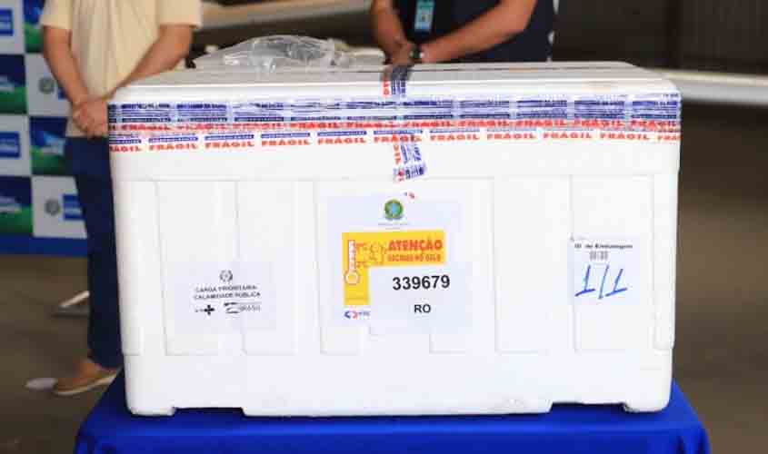Nova remessa de 13 mil doses de vacina chegou a Rondônia