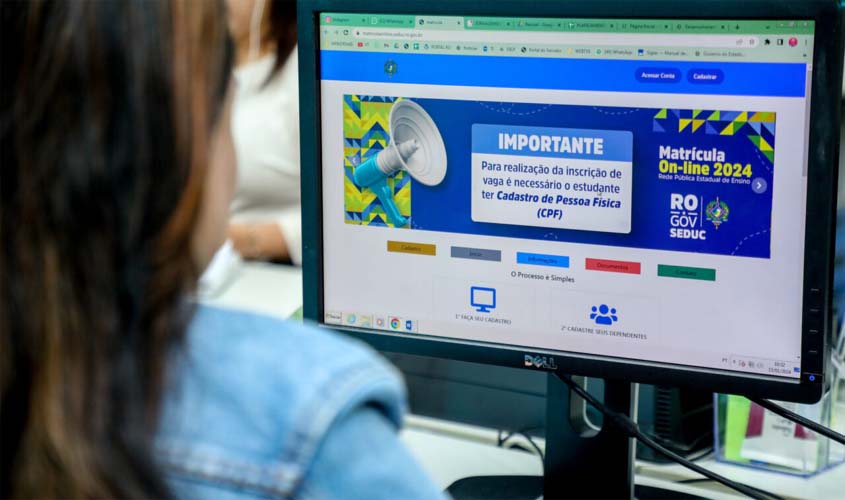 Matrícula on-line para estudantes ingressarem na Rede Estadual de Ensino encerra nesta sexta-feira