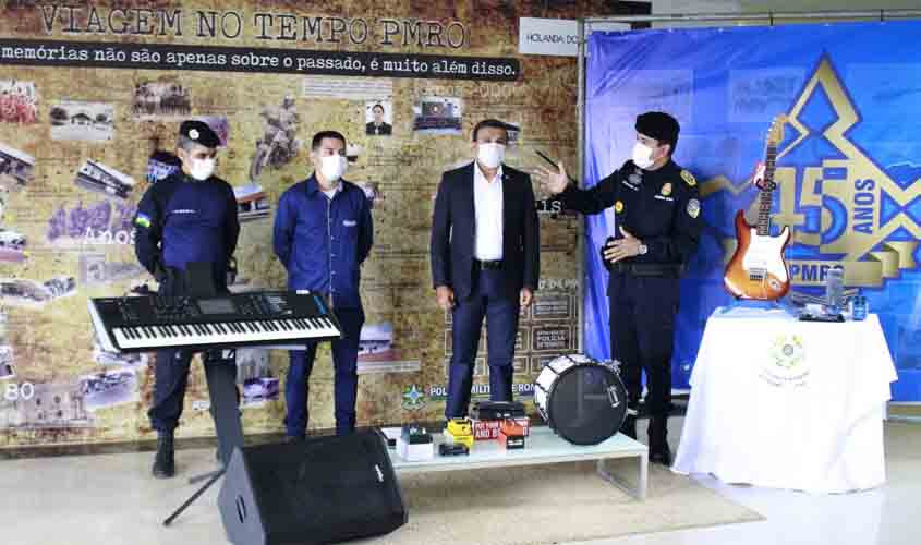 Banda de música da Polícia Militar de Rondônia recebe novos equipamentos e instrumentos musicais