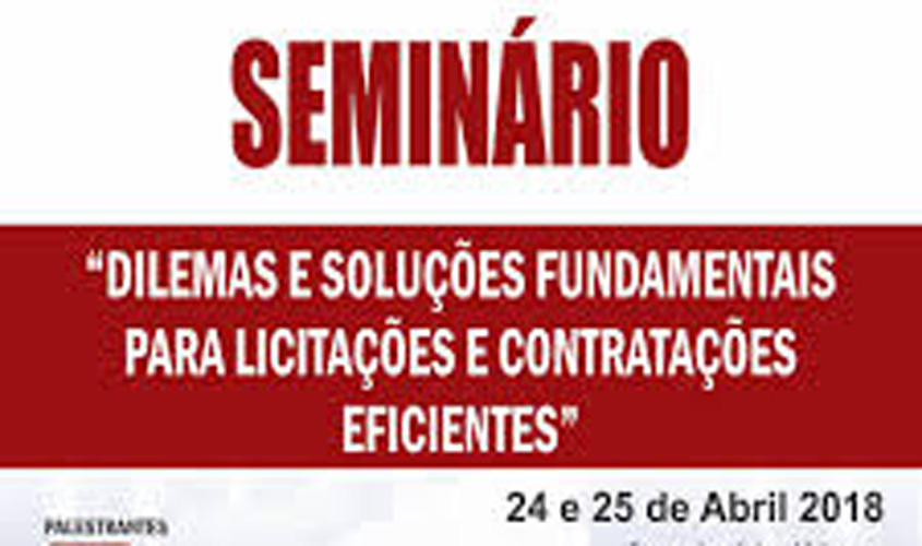 Seminário em Porto Velho/RO com Jacoby Fernandes tratará sobre licitações e contratações eficientes