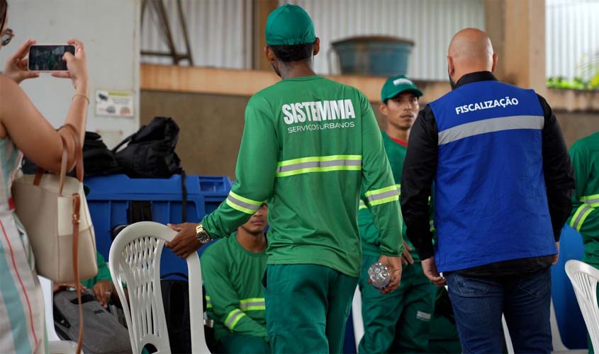 Vistoria avalia estrutura de nova empresa de coleta de resíduos