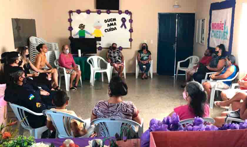 Patrulha Maria da Penha participa de rodas de conversa em Ji-Paraná