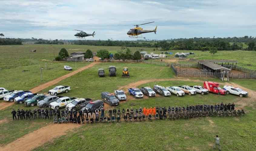 ICMBio cumpre decisão judicial e realiza operação para retirada de invasores na Floresta Nacional do Bom Futuro, em Rondônia