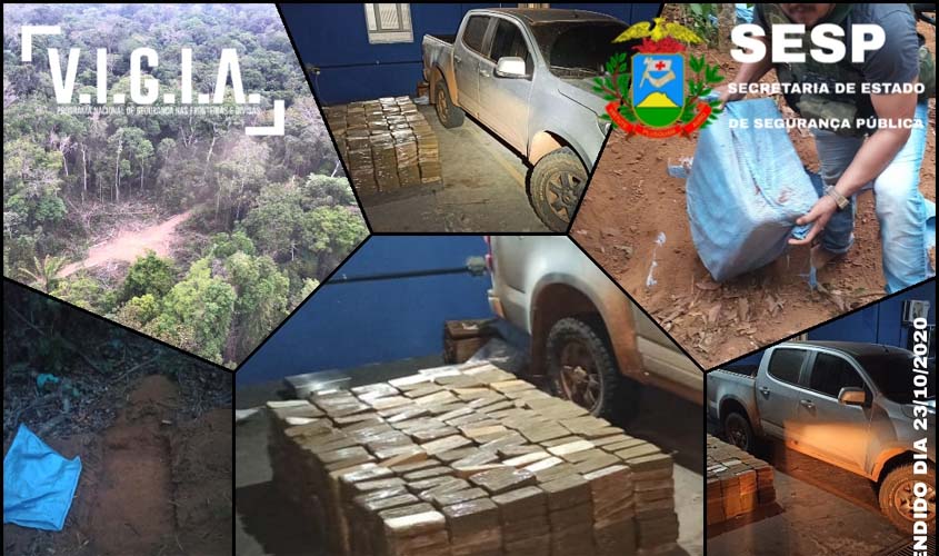 Polícia Federal apreende uma tonelada de cocaína na divisa entre MT e Rondônia