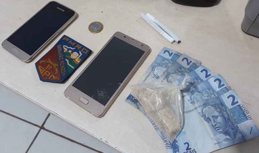 Polícia apreende crack com dupla na capital