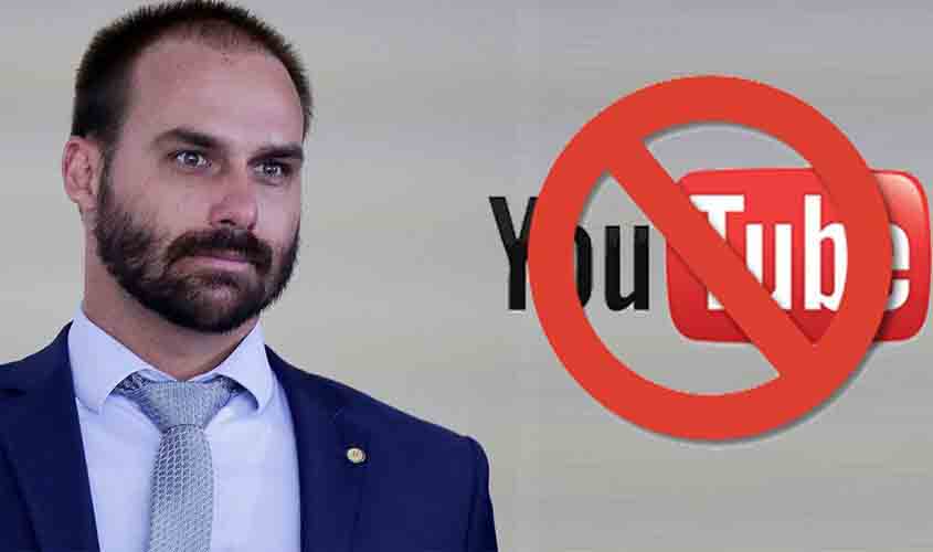 Youtube bloqueia vídeo de Eduardo Bolsonaro com fake news sobre tratamento da Covid-19