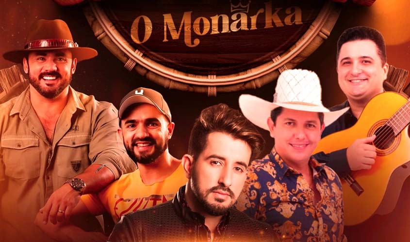 Jonas & Jaíro, Junior Magalhães, Marcelo Araguaia, Alan Pop, Alexandre Nery e Sátiro de Freitas no palco do O Monarka 