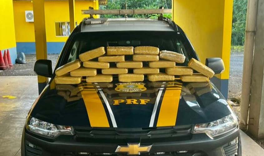 PRF apreende 20 kg de maconha em Pimenta Bueno