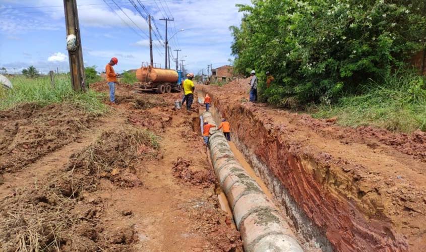 Obras de drenagem são iniciadas na rua Humaitá