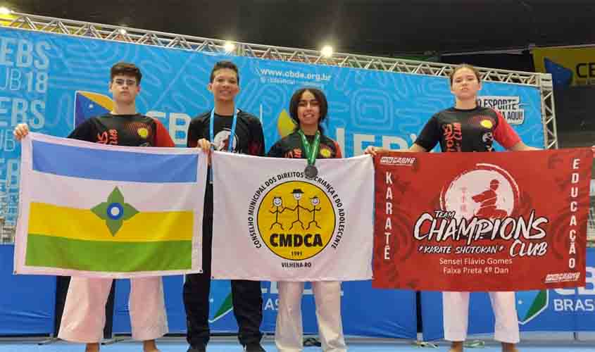 Atleta vilhenense conquista medalha de prata nos Jogos Escolares Brasileiros