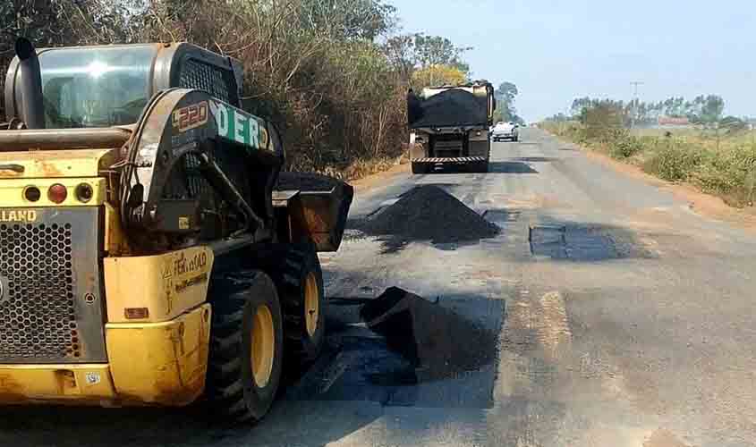 Rodovia-205 recebe trabalho de recuperação em 66 quilômetros de asfalto