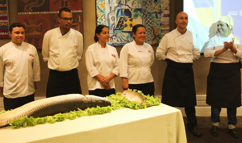 Chefs de cozinha de São Paulo conhecem peixes dos rios de Rondônia em evento na Fiesp