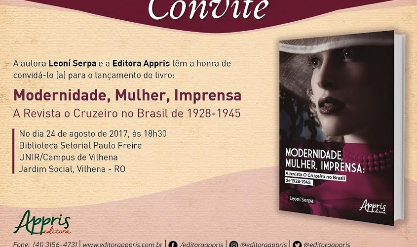 Professora de Jornalismo da UNIR lança segundo livro sobre a Revista O Cruzeiro