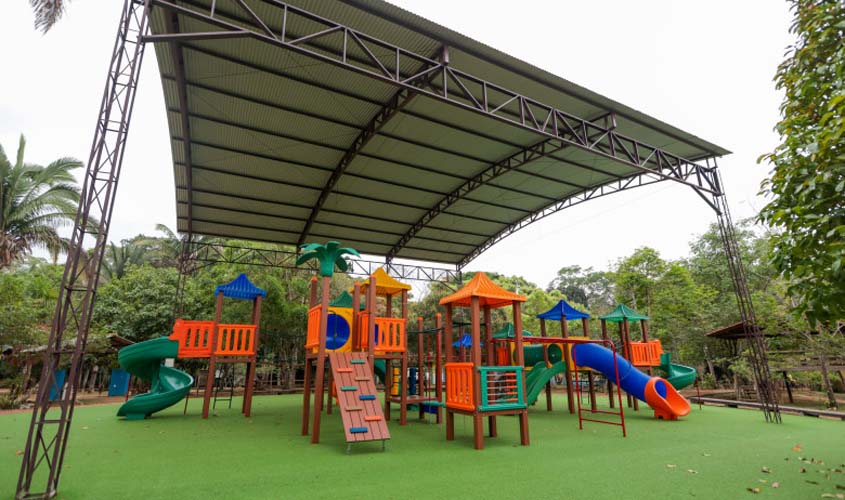 Compensação urbanística viabilizou a instalação de playground no Parque Natural de Porto Velho