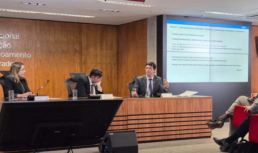 Juiz do TJRO palestra sobre educação inclusiva no CNJ