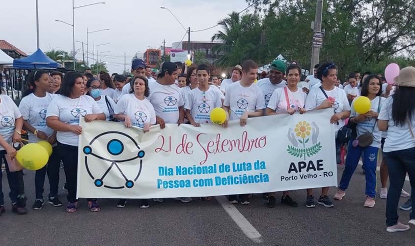 Caminhada celebrou o Dia Nacional da Luta da Pessoa com Deficiência em Porto Velho