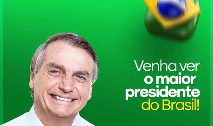 É amanhã! Jair Bolsonaro realiza grande ato político em Porto Velho nesta quinta-feira