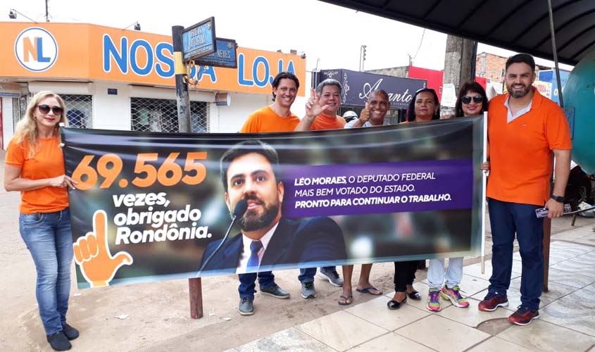 Deputado eleito Léo Moraes retorna aos mesmos lugares para agradecer o apoio e reconhecimento da população