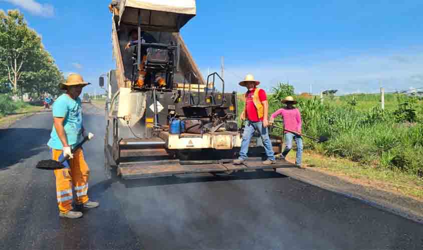 Governo conclui serviços de recuperação da rodovia 383, entre o trevo da RO-490 e o município de Alta Floresta d’Oeste