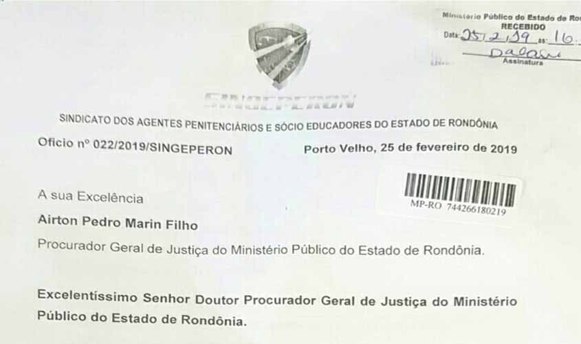 Singeperon requer que procurador geral de justiça apure responsabilidade de Marcos Rocha