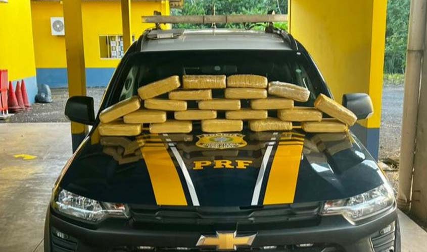 PRF apreende 20 kg de maconha em Pimenta Bueno