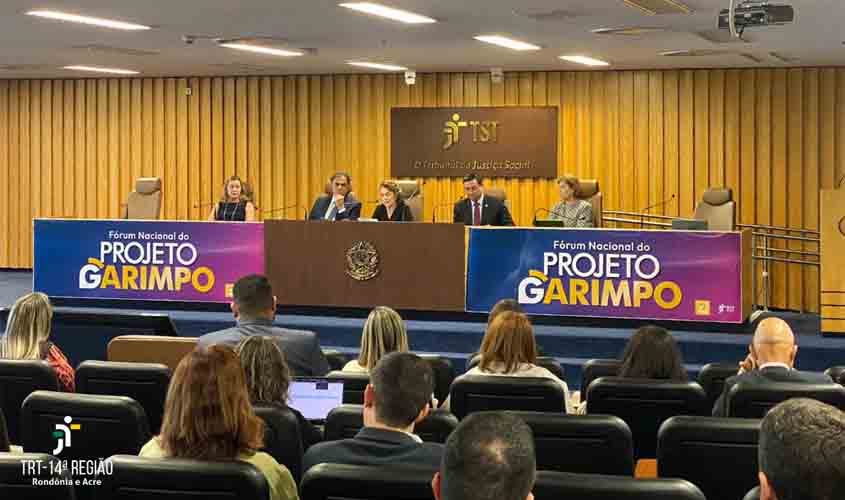 TRT-14 participa do 1º Fórum Nacional do Projeto Garimpo e celebra doação ao Rio Grande do Sul