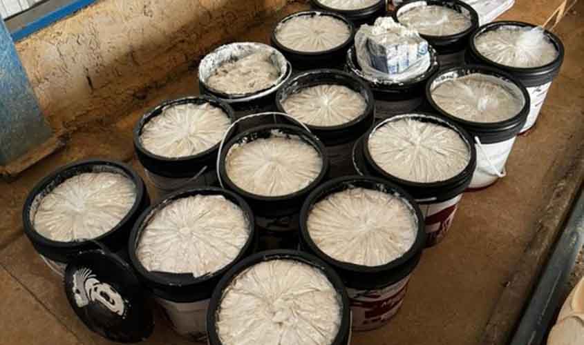 PF apreende 62,4kg de cocaína durante operação contra tráfico de drogas em Ariquemes/RO