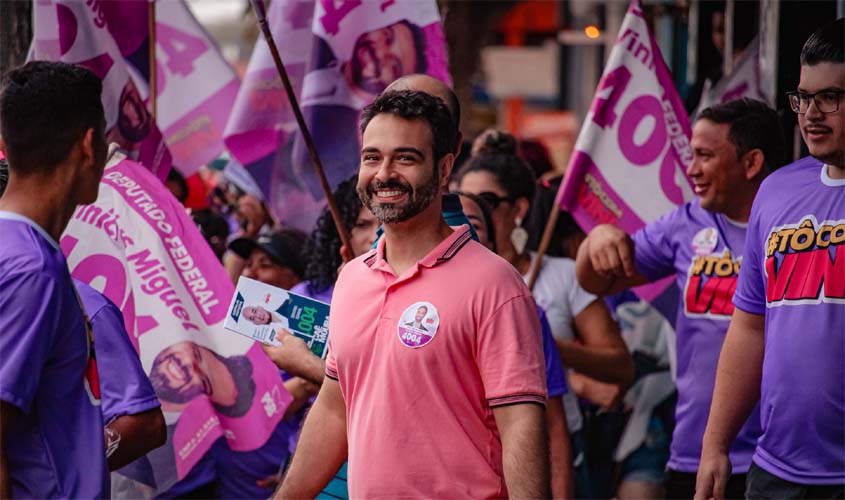Vinicius Miguel manda recado para eleitores que ainda não decidiram em quem vão votar para Deputado Federal