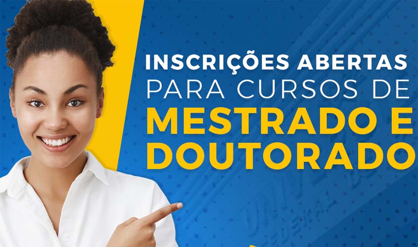 UNIR tem inscrições abertas para Mestrados e Doutorados