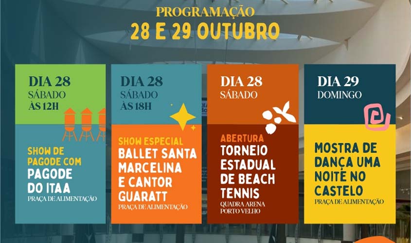 Com homenagem a Rondônia, show com o cantor Guaratt marca programação de aniversário do Porto Velho Shopping