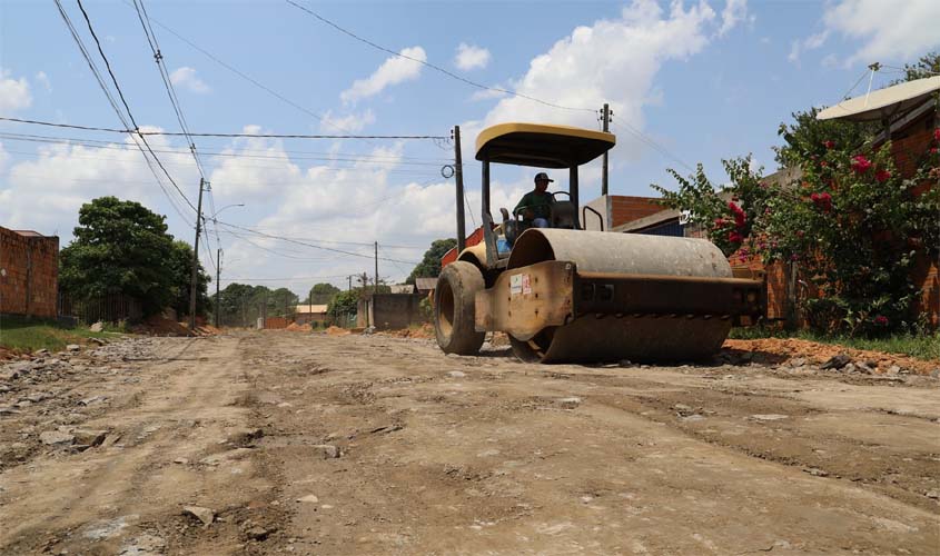 Obras de pavimentação avança no bairro Boa Esperança