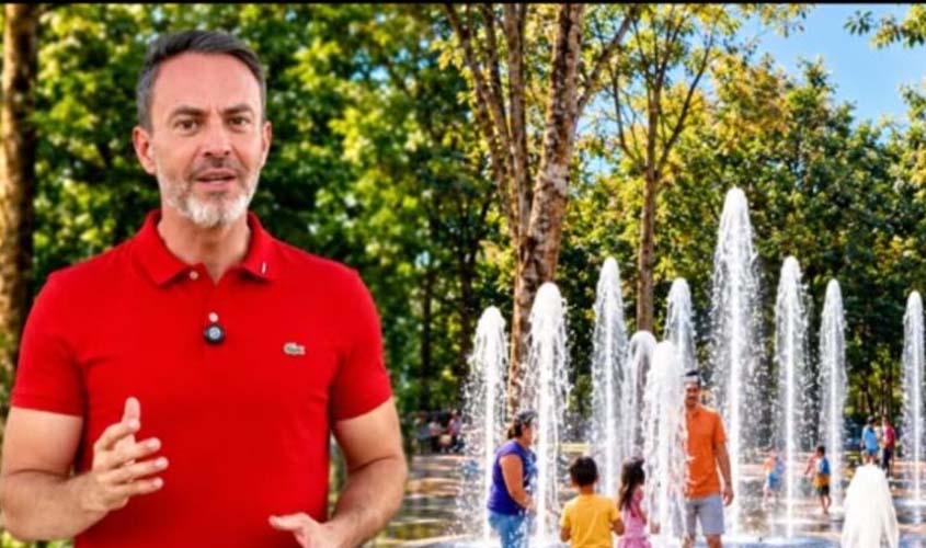 Parque Circuito reabre com melhorias e fonte de 47 jatos coloridos
