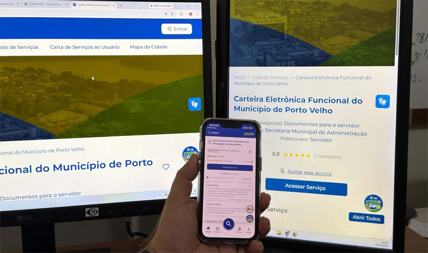 Porto Velho lança carteira digital para servidores municipais