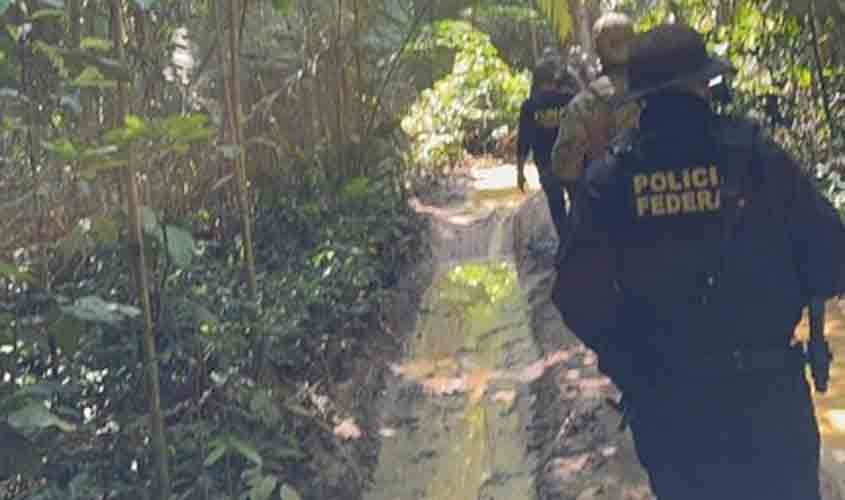 PF deflagra operação em combate aos crime ambientais na reserva indígena Igarapé Lage/RO