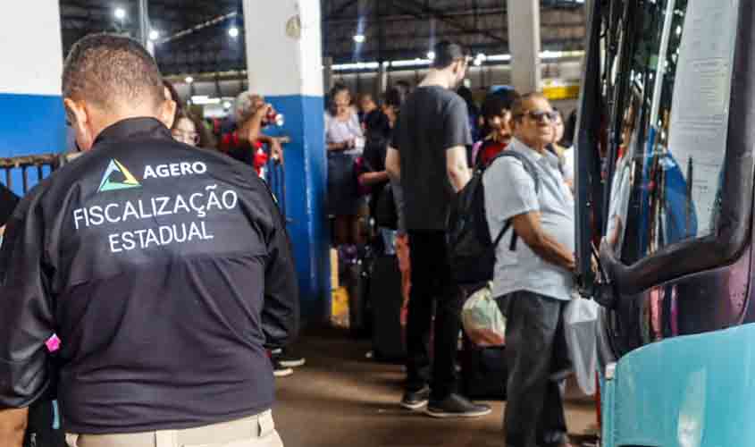 Fiscalizações no transporte de passageiros são intensificadas pelo governo de RO nos terminais rodoviários do estado