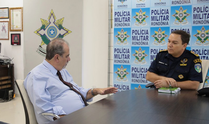 Presidente do TJRO visita comandante-geral da Polícia Militar de Rondônia