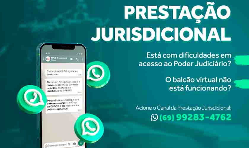 OAB cria canal para advocacia denunciar possíveis dificuldades no acesso à Justiça de Rondônia