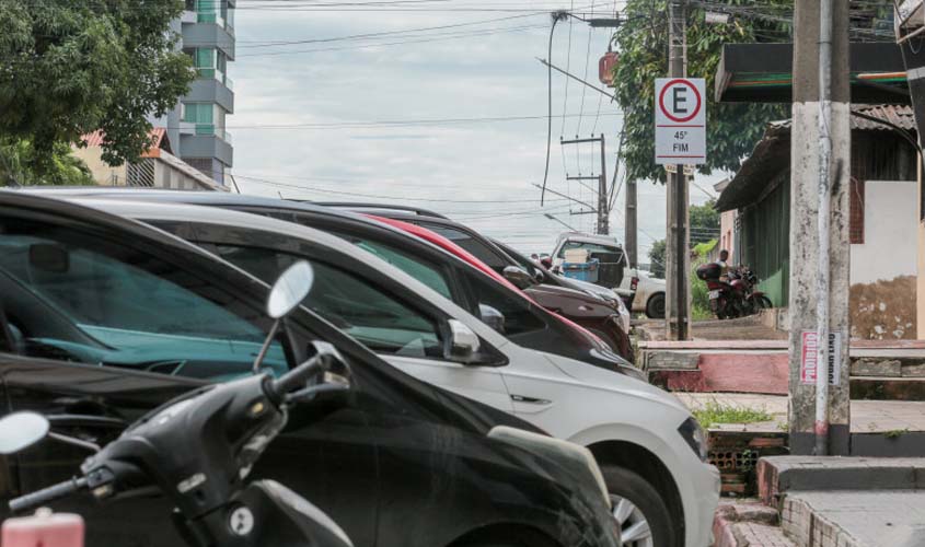 Prefeitura inicia sinalização de estacionamentos rotativos no Centro de Porto Velho