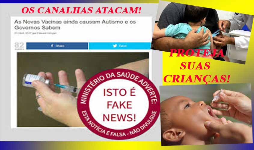 Fake news contra vacinas podem resultar em crianças aleijadas e em mortes. Rondônia é exceção
