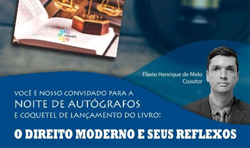 Juiz do TJRO lança livro sobre Direito Moderno